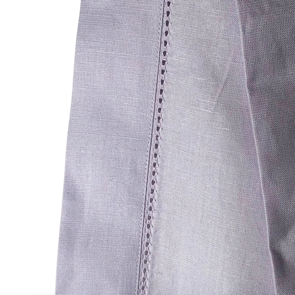 Table Runner Cotton Linen Hemstitch Lavender 14” Wide x 90” Long NEW